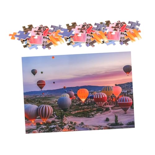 ibasenice 1 Satz Heißluftballon-Puzzle Rätsel für Lernspielzeug für Kleinkinder Kinderspielzeug one Piece Jigsaw Puzzle Puzzle Puzzle- für kreatives Rätsel Papier von ibasenice