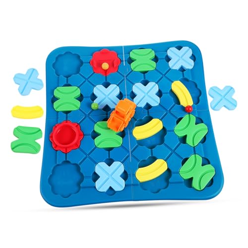 ibasenice 1 Satz Intellektuelles Spielzeug Puzzle-Track Logische Straßenbauer Puzzle-Logik-Builder Stammbrettspiele Für Kleinkinder Kinderspielzeug Stamm-Puzzle-brettspiele Bauspiele Plastik von ibasenice