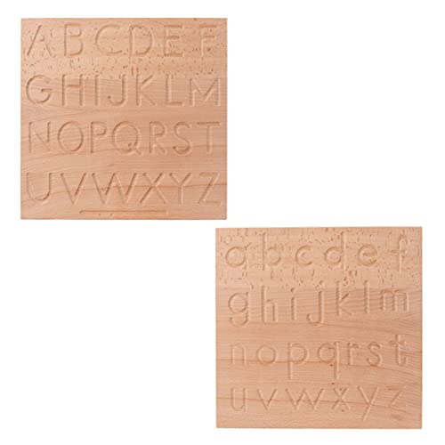 ibasenice 1 Satz Kalligrafietafel Aus Holz Brettspiele Puzzle Planke Krabbelndes Babyspielzeug Tablette Buchstaben-lerntafel Frühpädagogisches Kindergeschenk Hölzern von ibasenice