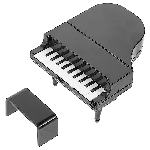 ibasenice 1 Satz Kinderspielzeugklaviermodell Puppenhauszubehör Piano-Statue kleines Klavier Tischdekoration Kinder Spielzeug Klavier Puppenhausmöbel Mini-Hausdekoration Plastik Black von ibasenice