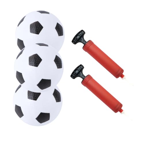 ibasenice 1 Satz Kleiner Fußball Aufblasbares Fußballspielzeug Mini-fußball Outdoor-fußballspielzeug Pädagogischer Kinderfußball Kinderbälle Indoor-fußball- PVC von ibasenice