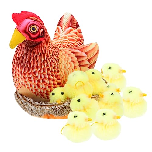 ibasenice 1 Satz Küken Plüschtier Für Kleinkinder De Porristas Henne-küken-Dekoration Frühling Ostern Huhn Dekoration Plüschtiere Puppenschmuck Zu Ostern Pp Baumwolle Colorful von ibasenice