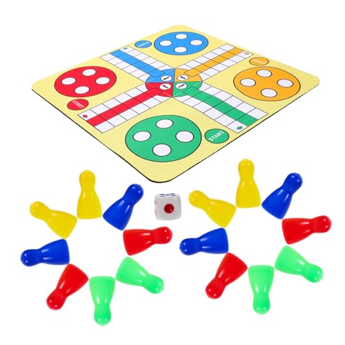 ibasenice 1 Satz Ludo-schachspiel Interaktives Schachspielzeug Schach Spielzeug Reiseschachspielzeug Brettspiel Spielzeug Logik Denken Spielzeug Schachbrettspielzeug Schachspiele Plastik von ibasenice