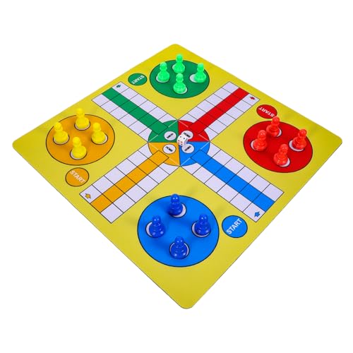 ibasenice 1 Satz Ludo-schachspiel Schachbretter Reiseschach Magnetisches Schach Brettspiele Schach-Timer Tabletop-Spiele Dame Brettspiel Mini Schach Magnettafel Fliegen Gummi Yellow von ibasenice