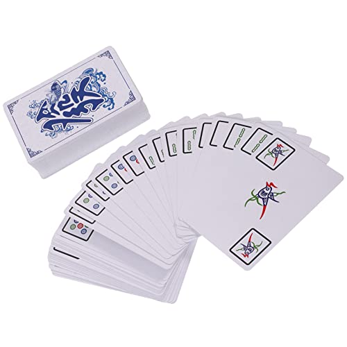 ibasenice 1 Satz Mahjong-Poker Für Die Reise Mikrospielzeug Party-Mahjong-kartenset Spielsachen Für Mahjong-Karten Mahjong-Karte Für Zu Hause Miniaturbausätze Mini-Mahjong Papier von ibasenice