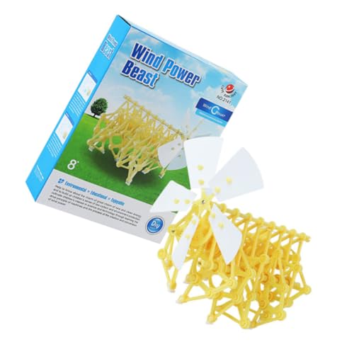 ibasenice 1 Satz Mechanisches Biest Mechanisches Puzzle- Puzzle-modellbausatz Puzzle- Für Lernspielzeug Für Kleinkinder Aus Windkraft Plastik Yellow von ibasenice