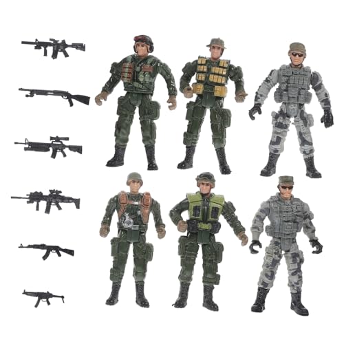 ibasenice 1 Satz Militärsoldatenmodell Figuren Spielzeug Spielzeug-Soldaten Militärspielzeug Toys kleine Modelle Menschen am Sandtisch Sandkasten-Miniaturen Plastik von ibasenice