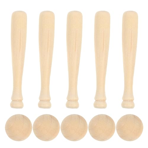 ibasenice 1 Satz Mini-Baseball- bastel Set für für Baseball Dekoration spielzeuge Children Toys Bildungsspielzeug malen Fledermäuse hölzern von ibasenice