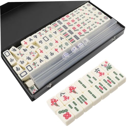 ibasenice 1 Satz Mini-Mahjong-kit Zen-Spiel Mahjong-Fliesen Automatischer Mahjong-Tisch Zubehör Für Mahjong-Spiele Für Männliche Freunde Zartes Mini-Mahjong Acryl- von ibasenice