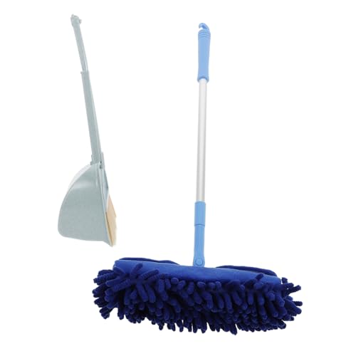 ibasenice 1 Satz Mini-Mopp-Set Spielzeug Besen Putzspielzeug für Kinder Putzset für Kleinkinder Mop und Besen Mini Besen Reinigungswerkzeuge für Kleinkinder Mini-Staubpfanne Rostfreier Stahl von ibasenice