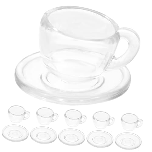 ibasenice 1 Satz Mini-Tasse bastelsets für Kinder bastelzeug für Kinder spielzeuge für Kinder Puppenhaus Tee Set детские игрушки Mini-Hausspielzeug für Kinder Puppenhaus-Accessoire Plastik von ibasenice