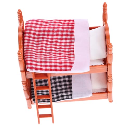 ibasenice 1 Satz Mini-etagenbett Puppenhausmöbel Babybett Etagenbetten Für Puppenhäuser Puppenhausbett Puppenhaus-miniaturkrippe Puppenhaus-minibett Stuhl Puppenhaus Puppenbett Abs von ibasenice