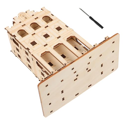 ibasenice 1 Satz Modell aus Holz 3D-Puzzle für 3D-Rätsel bastelset basteln für bastelzeug für Lernspielzeug 3D-Puzzle- aus Holz hölzern Light Brown von ibasenice