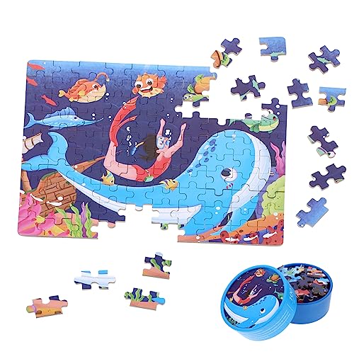 ibasenice 1 Satz Papierpuzzles für Kleinkinder aufbwahrungs-Box aufbewahrungskorb Kindergeburtstagsgeschenk für Kinderspiele Papierpuzzles für im Alter von 3–9 Jahren von ibasenice