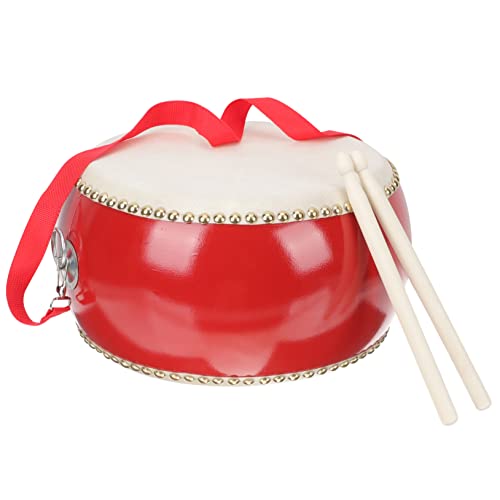 ibasenice 1 Satz Percussion Aus Rindsleder Kleinkindertrommel Kleinkindtrommel Für Kinder Marschtrommel Kindertrommeln Spielzeugtrommel Taiko-Trommel Kleiner Musiktrommel Baby Hölzern von ibasenice