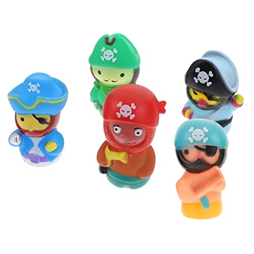 ibasenice 1 Satz Piratenfigur interaktives Party für handspielpuppen Fingerpuppen für Vorschulkinder Fingerspielzeug für Fingerkinderspielzeug Vinyl von ibasenice