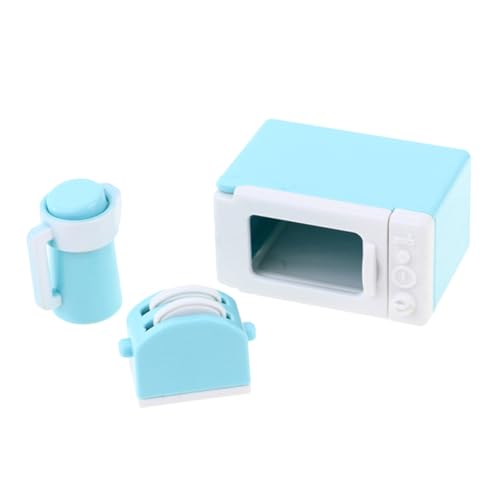 ibasenice 1 Satz Puppenhaus Spielzeug Mini-Zubehör Brotmaschine Spielzeug Kinder tun so geschirrset kinderküche Kitchen Set for Mikrowelle Spielen für Kinder Spielzeugofen Plastik von ibasenice