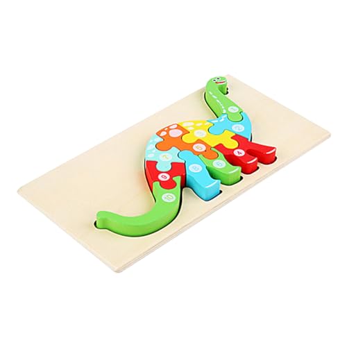 ibasenice 1 Satz Puzzles aus Holz Pädagogisches kinderzimmerdeko tierpuzzle Geschirr Kindergeburtstag Toys Puzzle für Cartoon Holzpuzzles Puzzlebrett aus Holz Hölzern von ibasenice