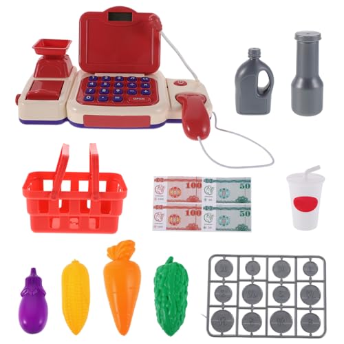 ibasenice 1 Satz -Registrierkassenspielzeug Kasse Spielset Simulationsspielzeug einkaufen Mini Food Playset Registrierkasse vorgeben Kinderkasse Plastik rot ibasenice 1 Satz -Registrierkassenspielzeug Kasse Spielset Simulationsspielzeug einkaufen Mini Food Playset Registrierkasse vorgeben Kinderkasse Plastik rot von ibasenice