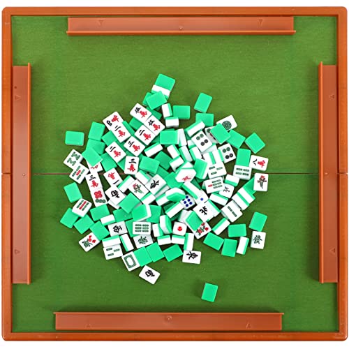 ibasenice 1 Satz Reise Freizeit Mahjong Planke Tischplatte Reisespiele Karte Retro Reise Tischspiel Mahjong Mahjong-kit Requisiten Für Reisetischspiele Reise-Mahjong Acryl von ibasenice