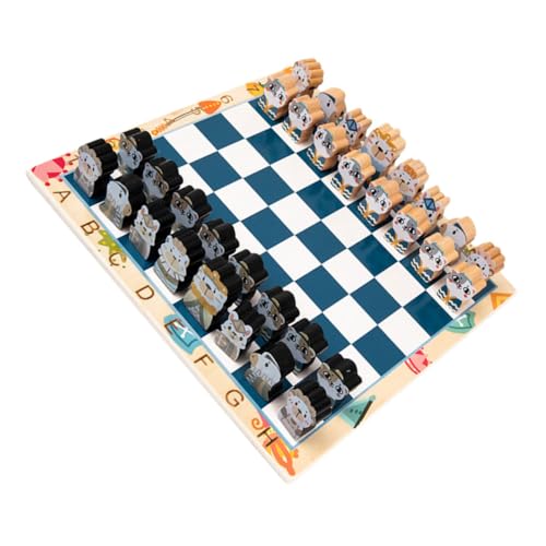 ibasenice 1 Satz Schach schachspiel pädagogisches Gedächtnistraining Schachbrett Dame Brettspiel Schachspielzeug für Reiseschachspielzeug hölzern von ibasenice