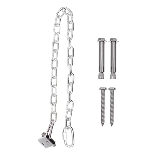 ibasenice 1 Satz Schaukelhaken edelstahlhaken edelstahlketten Hanger Hook deckenhaken kranhaken Baumband hängende Schaukelkette Aufhängehaken Schaukel hängende Kette Rostfreier Stahl Silver von ibasenice