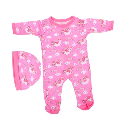 ibasenice 1 Satz Simulationspuppenkleidung Puppen-Outfits Mini Tragehilfe für Babypuppen Puppenzubehör kinderspielzeug puppenkleiderschrank Cartoon-Puppen-Outfit Puppenoverall Stoff Violett von ibasenice