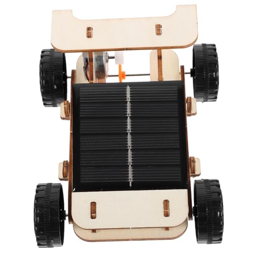 ibasenice 1 Satz Solare Autos DIY Kits für solar Auto solarbetriebenes Fahrzeug Roboter Platz Puzzlematte wissenschafts Projekt Solarauto-Wissenschaftsprojekt Holz von ibasenice