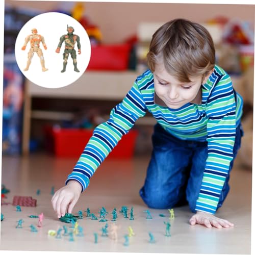 ibasenice 1 Satz Soldaten Modell Anzug Figur Armee Männer Toys kinderknallzeug Children Toys DIY-Militärmodell Toys Toy Set Simulation Soldatenmodell Plastik von ibasenice