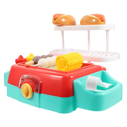 ibasenice 1 Satz Spielhaus Obstmaschine Kreativer Grill Minigrill Für Mini-Grill-spielset Kinderspielzeug Minigrill Für Den Schreibtisch Grill Modell Abs Umweltfreundlicher Kunststoff von ibasenice