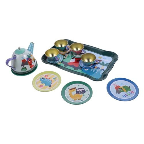 ibasenice 1 Satz Spielhaus Teeservice küchenspielzeug für Kitchen Toys for Pädagogisches spielzeuge Tee gläser Küchenspielzeug zum Weißblech von ibasenice