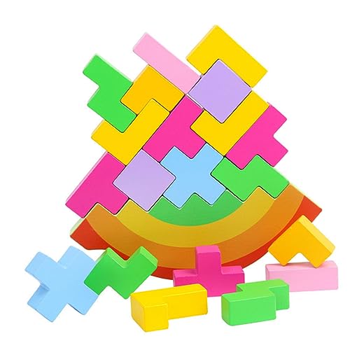 ibasenice 1 Satz Stapelspielzeug aus Holz balanciersteine für Kinder Spielzeug für Kinder Toys Kinder balancieren Spielzeuge Kinder stapeln Spielzeug pädagogisches Spielzeug Bambus von ibasenice