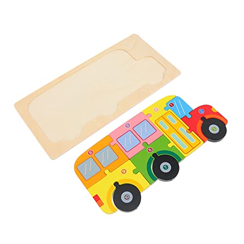 ibasenice 1 Satz Stereo-Block-Puzzle deko Puzzle kinderpuzzle Cartoon-Puzzle kindergeburtstags mitgebsel Rätsel Scheune buntes Holzpuzzle Geburtstagsgeschenk von ibasenice