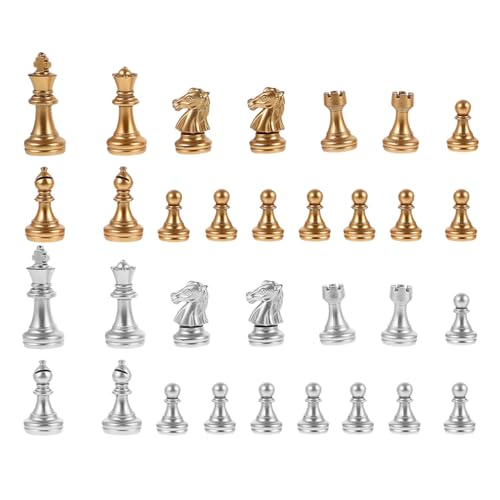 ibasenice 1 Satz Teile Stück Spiel Mini Schachbrett Bounce Schach Riesenschach Wikingerschach Magnetschach Schachbrettzubehör Schachersatzschachbrett Schachplastik von ibasenice