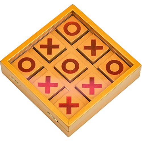 ibasenice 1 Satz -Toe kinderschachspiel familienspiele Ludo brettspiel Schachspiel holzspielzeug Party Schachbrett Schachbrett xo-Schachspielzeug hölzern Brown von ibasenice