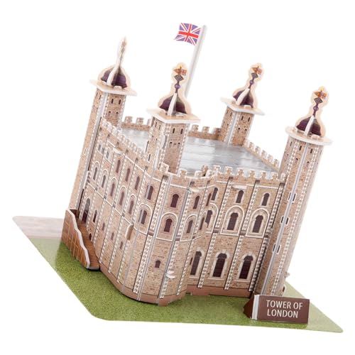 ibasenice 1 Satz Tower of London-Puzzle Puzzle geobord London Tower Lernspielzeug Gebäudemodell D Puzzle London Tower Basteln für Erwachsene Kinderpuzzle 3D-Puzzle Papier von ibasenice