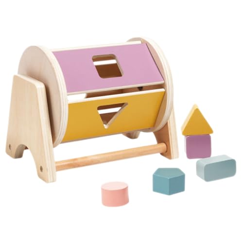 ibasenice Trommel Kinder 1 Satz Vorschulspielzeug Sinnesspielzeug Für Kinderspielzeug Textiltrommel-modellierspielzeug Aus Holz Zur Entwicklung Der Motorik Holzwalze Hölzern Baby Spielzeug Montessori von ibasenice