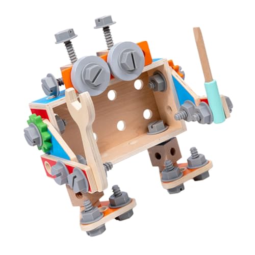 ibasenice 1 Satz Werkzeug für Kinder kinderwerkzeug holzspielsachen Children Toys Kinder lernspielzeug Holzwerkzeuge interaktives Kinderspielzeug Kindergeschenk Kinderhammer hölzern Colorful von ibasenice