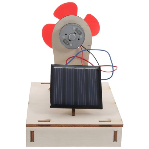 ibasenice 1 Satz experimente Experiment solarventilatoren solar Powered Fan handwerken für Wissenschaftliche Experimente für DIY-Vorbau-Kits hölzern von ibasenice