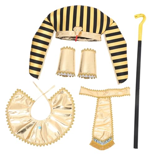 ibasenice -kostüm-Set Ägyptisches Party-Outfit Zubehör Cosplay-Requisite Ägyptisches Zubehör Komplettes Set für Halloween-themenveranstaltungen von ibasenice