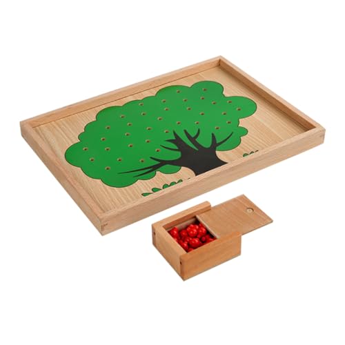 ibasenice Spielzeug Für Kinder Montessori Spielzeug 1 Set Montessori Äpfelbaum Lernspielzeug Für Kleinkinder Pädagogisches Holzspielzeug Zur Von Zählfähigkeiten Und Feinmotorik Im Kindergarten von ibasenice