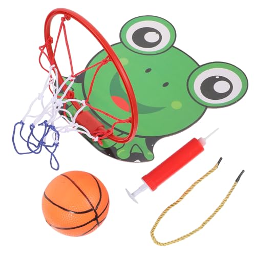 ibasenice 1 Set Basketball-brettspielzeug Wand-basketballständer Jungen Wandbasketballbrett Basketball- Kinderspielzeug Indoor-basketballständer Kunststoffrahmen Green von ibasenice