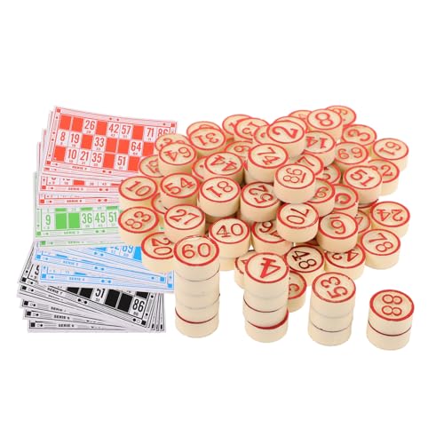 ibasenice 1 Set Bingo Loteri Spiel Logisches Brettspiel Loteri Karten Logisches Schachspiel Spielzeug Familien Brettspiel Partyspiel Party Schachspiel Familienspiel Requisiten von ibasenice