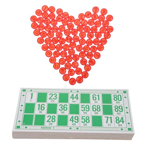 ibasenice 1 Set Bingo Schach Juegos Multijugador Bingo Spiel Requisiten Bingo Zahlenschach Partyspiel Bingo Zahlenkarten Bingospiel Zahlenkarten Bingospielzubehör Bingospiel Schach von ibasenice