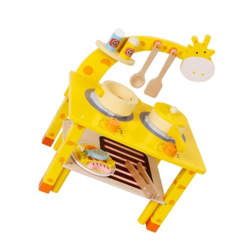 ibasenice 1 Set Kochspielzeug Kinderspielzeug Klein Gefälschtes Essen Spielzeugnahrung Für Lebensmittelspielzeug Kinderküche Küchenspielzeug Holz Yellow von ibasenice