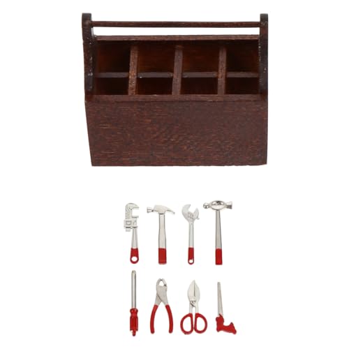 ibasenice 1 Set Mini House Tools Und Werkzeugkasten Mini Reparierte Werkzeuge Mini Outdoor-Werkzeuge von ibasenice