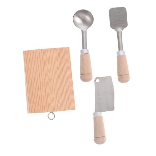 ibasenice 1 Set Mini Küchengeschirr Mini Löffel Mädchen Kinderspielzeug Kinderspielzeug Lernspielzeug Kleiner Spatel Gefälschtes Küchenspielzeug Mini Requisite Aus Holz von ibasenice