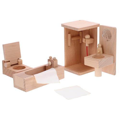 ibasenice 1 Set Miniatur Badezimmer Modell Heimdekoration Puppenhaus Miniatur Spielzeug Hauszubehör Für Zuhause Mini Spielzeug Für Kinder Wassertisch Spielzeug Kinderspielzeug von ibasenice