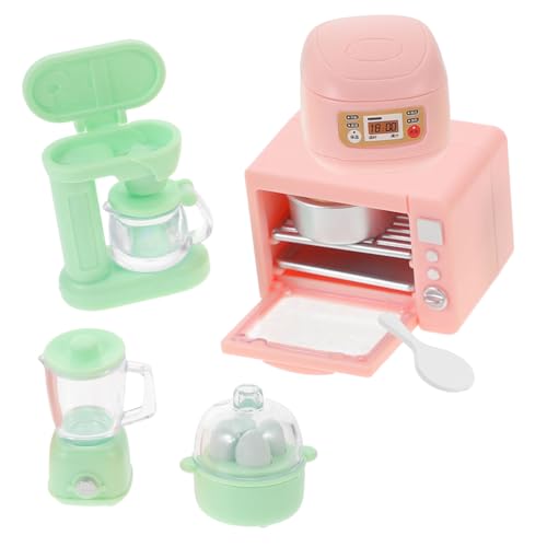 ibasenice 1 Set Miniatur Puppenhaus Küchengeräte Zubehör Mikrowelle Wasserkocher Toaster Und Mehr Für Die Perfekte Küche Im Puppenhaus Einfach Zusammenzubauen Ideal Für Kreative von ibasenice