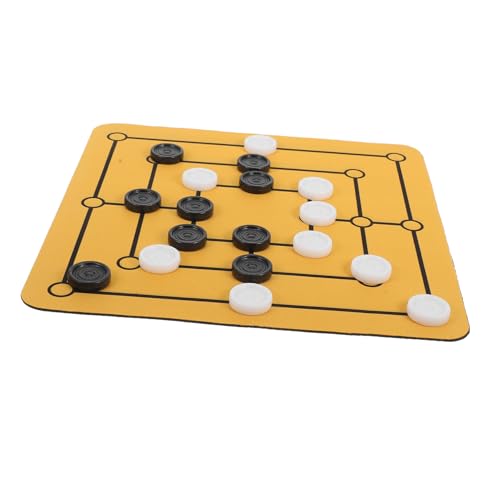 ibasenice 1 Set Morris Schach Tischbrettspiel Urlaubsbrettspiele Tischschachbretter Strategiespiel Einzigartige Schachbretter Party Schreibtisch Brettspiel Desktop Brettspiel von ibasenice